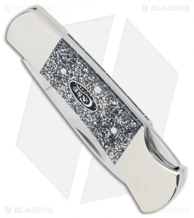 SparXX⢠Silver Stardust Kirinite® Smooth Lockback (101225L SS) - Image 2