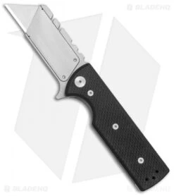 Chaves CHUB Flipper Frame Lock Knife Black G-10 (1" Utility Blade)
