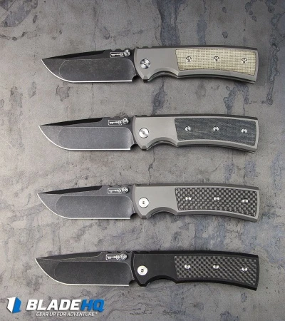 Chaves Ultramar Redencion Street Tanto Knife Carbon Fiber (3.25" Satin) - Image 3