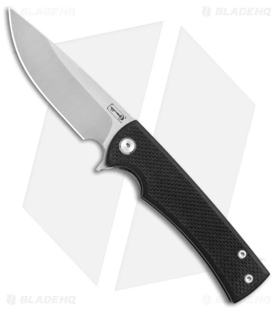 Chaves Liberation Street Drop Point Frame Lock Knife Black G-10 (3.4" SW)