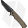 Chaves Liberation Street Tanto Frame Lock Knife Green Micarta (3.4" Black)
