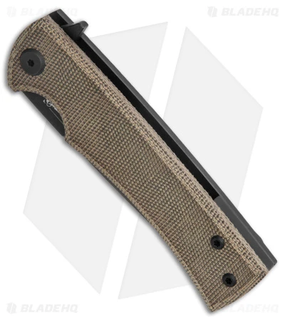 Chaves Liberation Street Tanto Frame Lock Knife Green Micarta (3.4" Black) - Image 2