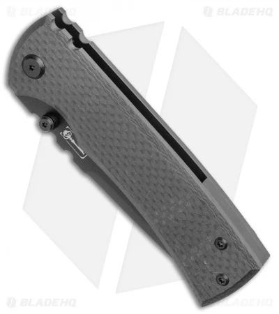 Chaves Redencion 229 Frame Lock Knife Black/Ti Carbon Fiber (3.63" Black SW) - Image 2
