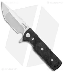 Chaves Ultramar T.A.K. Liner Lock Knife Tanto Black G-10 (2.75" Satin M390)