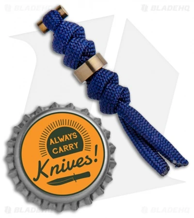 Chris Reeve Knives Small Sebenza 21 Lanyard Blue W/ Gold Pin - Image 2