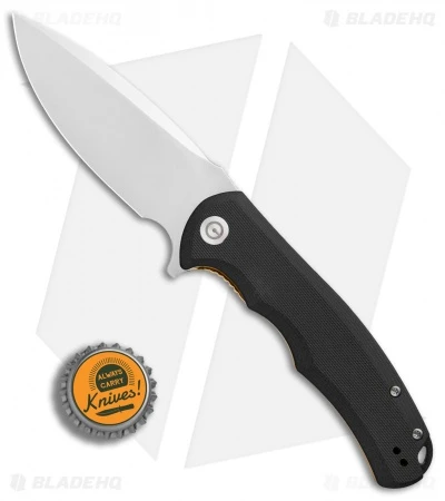 CIVIVI Praxis Flipper Liner Lock Knife Black G-10 (3.75" Satin) C803C - Image 4