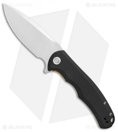 CIVIVI Praxis Flipper Liner Lock Knife Black G-10 (3.75" Satin) C803C