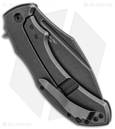 Fox Knives Bastinelli Shadow Frame Lock Flipper Knife (3.75" Black Stonewash) - Image 3