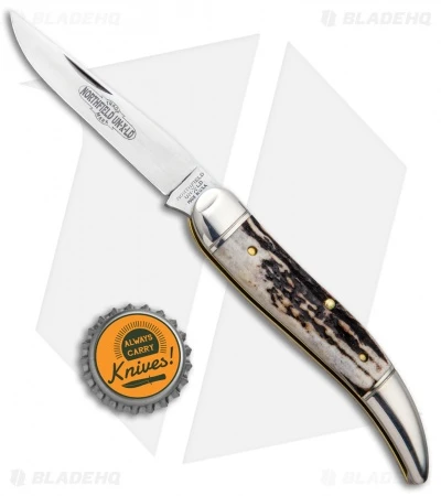 GEC #12 Northfield UN-X-LD Toothpick Slip Joint Knife (4.0" Sambar Stag) 128119 - Image 4