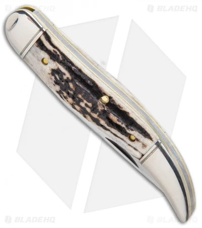 GEC #12 Northfield UN-X-LD Toothpick Slip Joint Knife (4.0" Sambar Stag) 128119 - Image 2