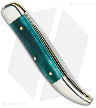 GEC #12 Tidioute Cutlery Toothpick Pocket Knife 4.0" Aqua Camel Bone 128119 - Image 3