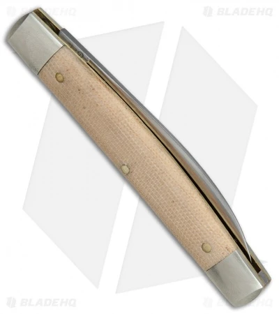 GEC #13 Tidioute Whip Pocket Knife 3.6" Muslin Micarta W/ Bar Shield - Image 2