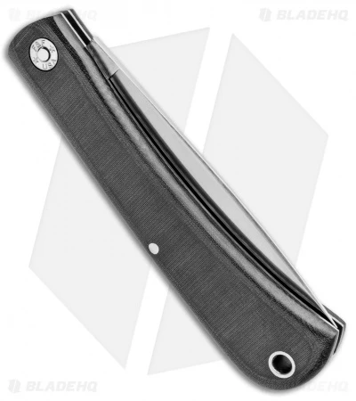 GEC #21 Farm & Field Bull Buster Slip Joint Black Linen Micarta (4.625" Satin) - Image 3