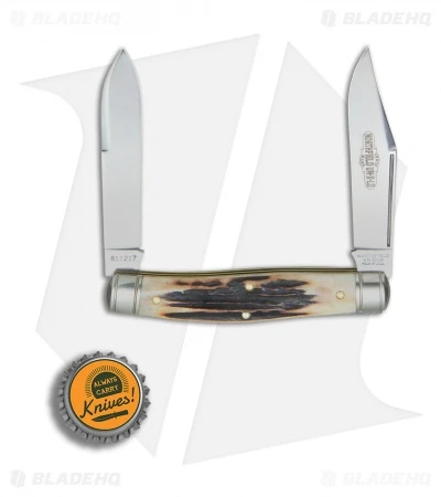 GEC #81 Northfield UN-X-LD Bull Moose Pocket Knife 3.8" Sambar Stag 811217 - Image 4