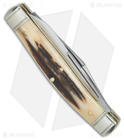 GEC #81 Northfield UN-X-LD Bull Moose Pocket Knife 3.8" Sambar Stag 811217 - Image 2