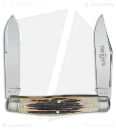 GEC #81 Northfield UN-X-LD Bull Moose Pocket Knife 3.8" Sambar Stag 811217