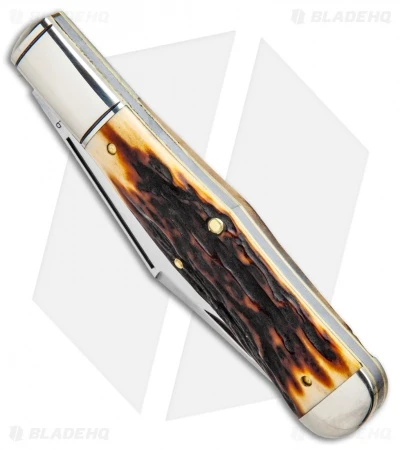 GEC #97 Northfield UN-X-LD Pocket Knife 4.6" Sambar Stag - Image 2