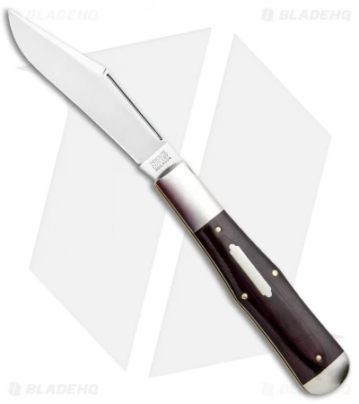 GEC #97 Tidioute Cutlery Pocket Knife 4.6" Maroon Micarta