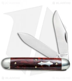 GEC #54 Tidioute Cutlery Big Jack Pocket Knife 4" Red River Acrylic 541217