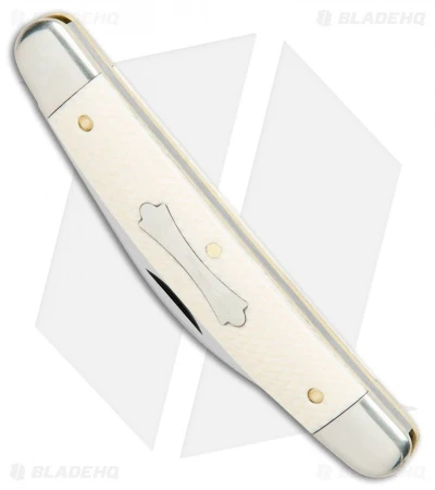 GEC Tidioute Cutlery Easy Pocket Congress Knife 3.75" Unicorn Ivory Acrylic - Image 2