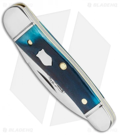 GEC Northfield UN-X-LD Little Rattler Knife Blue Teal Natural Bone (2" Satin) - Image 2