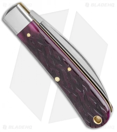 GEC Tidioute Cutlery Viper Pocket Knife Black Plum Jigged Bone (3" Satin) 470120 - Image 3