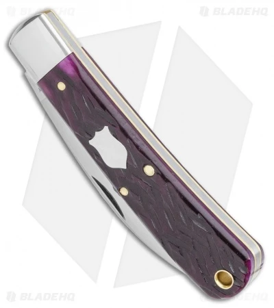 GEC Tidioute Cutlery Viper Pocket Knife Black Plum Jigged Bone (3" Satin) 470120 - Image 2