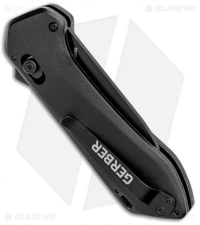 Gerber Highbrow Compact A/O Spring Assisted Knife Black (2.8" Onyx Serr) - Image 3