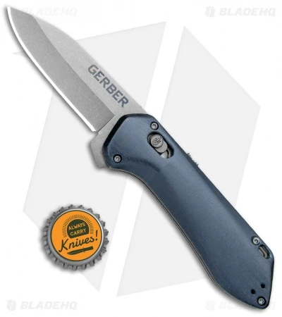 Gerber Highbrow Compact A/O Spring Assisted Knife Blue (2.8" Stonewash) - Image 4