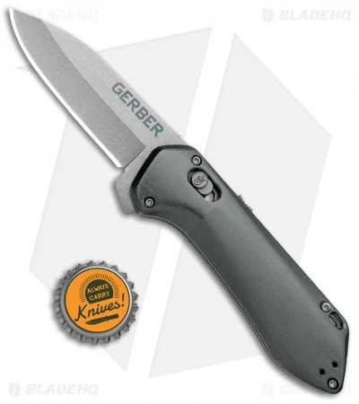 Gerber Highbrow Compact A/O Spring Assisted Knife Gray (2.8" Stonewash) - Image 4