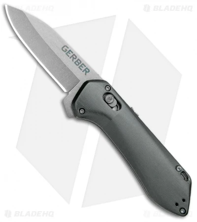 Gerber Highbrow Compact A/O Spring Assisted Knife Gray (2.8" Stonewash)