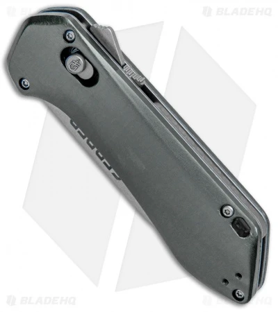Gerber Highbrow Compact A/O Spring Assisted Knife Gray (2.8" Stonewash Serr) - Image 2