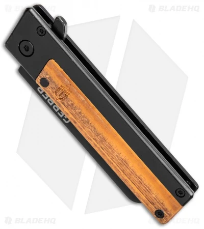 Gerber Quadrant Flipper Frame Lock Knife Bamboo + Barbill Wallet Clam Pack - Image 3