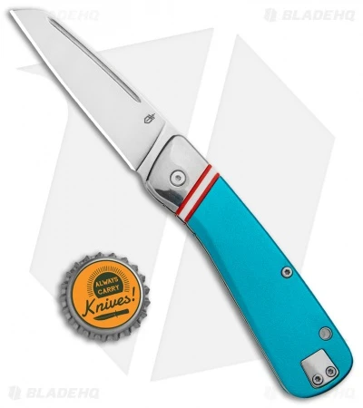 Gerber Straightlace Sheepsfoot Slip Joint Knife Blue (2.9" Satin) - Image 4