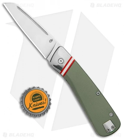 Gerber Straightlace Sheepsfoot Slip Joint Knife OD Green (2.9" Satin) - Image 4