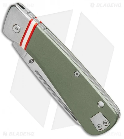 Gerber Straightlace Sheepsfoot Slip Joint Knife OD Green (2.9" Satin) - Image 2