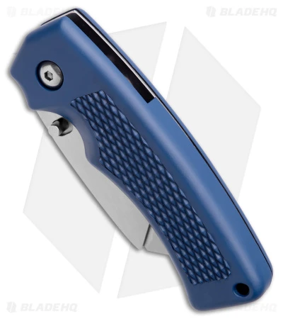 Gerber SuperKnife SK Edge Liner Lock Knife Blue Rubber (2.25" Satin) G669 - Image 2