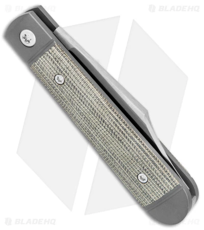 Jack Wolf Knives Little Bro Jack Slip Joint Knife OD Green Micarta (2.7" Satin) - Image 3