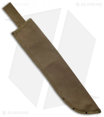 Jake Hoback Knives Fixed Blade Machete "The Path" Green Micarta (18" Stonewash) - Image 3