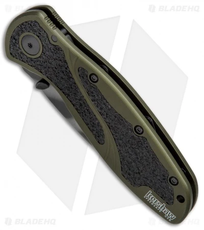 Kershaw Blur Assisted Opening Knife OD Green (3.375" Tiger Stripe) 1670OLTS - Image 2
