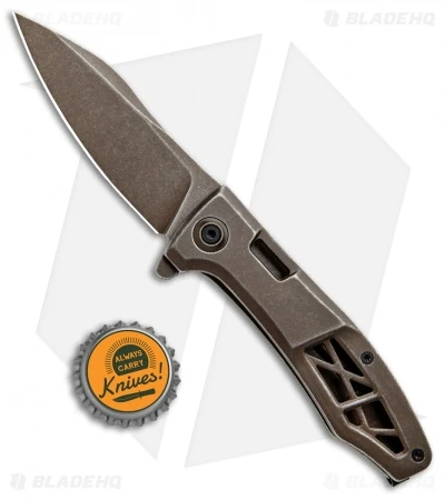 Kershaw Boilermaker Assisted Opening Frame Lock Knife Brown (3.3" Brown) 3475 - Image 4