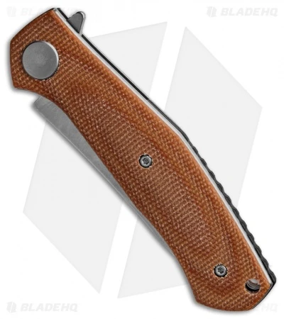 Kershaw Sinkevich Concierge Liner Lock Knife Brown Micarta (3.25" SW D2) - Image 2