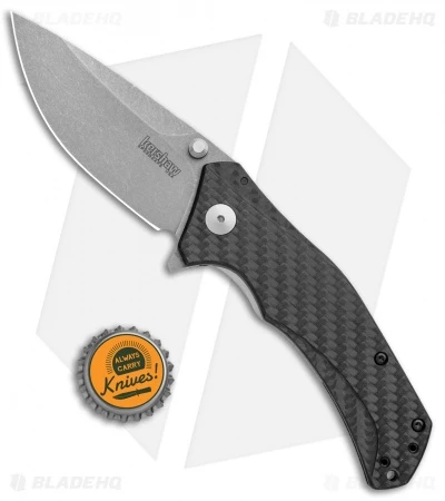 Kershaw Knockout Assisted Opening Knife Carbon Fiber (3.25" SW M390) 1870CFM390 - Image 4