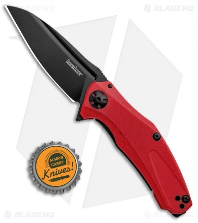 Kershaw Mini Natrix Sub-Frame Lock Knife Red G-10 (2.75" Black) 7006RDBLK - Image 4