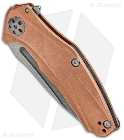 Kershaw Mini Natrix Sub-Frame Lock Knife Copper (2.75" Stonewash) 7006CU - Image 2