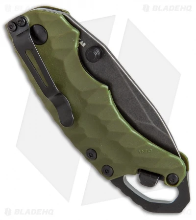 Kershaw Shuffle II Tanto Liner Lock Knife OD Green (2.25" BlackWash) 8750TOLBW - Image 3