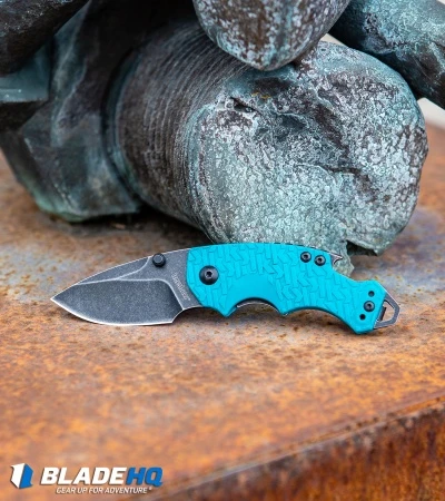 Kershaw Shuffle Liner Lock Knife Teal (2.375" BlackWash) 8700TEALBW - Image 5