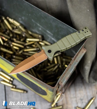 Kershaw XCOM Liner Lock Knife Desert Warrior GFN (3.6" Copper) Exclusive - Image 6