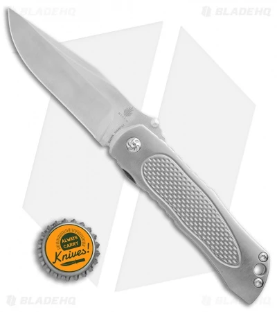 Kizer Jernigan Wakulla Clip Point Frame Lock Knife Ti (3..5" Satin) Ki4497A2 - Image 4
