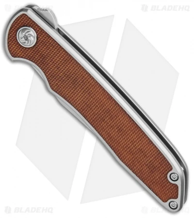 Kizer Nick Swan Matanzas Frame Lock Knife Ti/Micarta Tanto (3.5" Stonewash) - Image 2